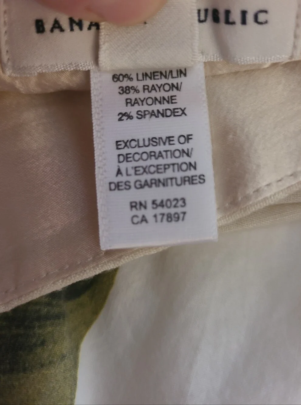 Banana Republic Womens Linen Blend Taylored Wide Leg Pants Sz 6 Quiet Luxery
